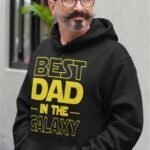 Isadepäeva kapuutsiga pusa "Best Dad in the Galaxy"