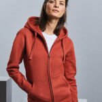 Ladies´ Authentic Melange Zipped Hood Sweat