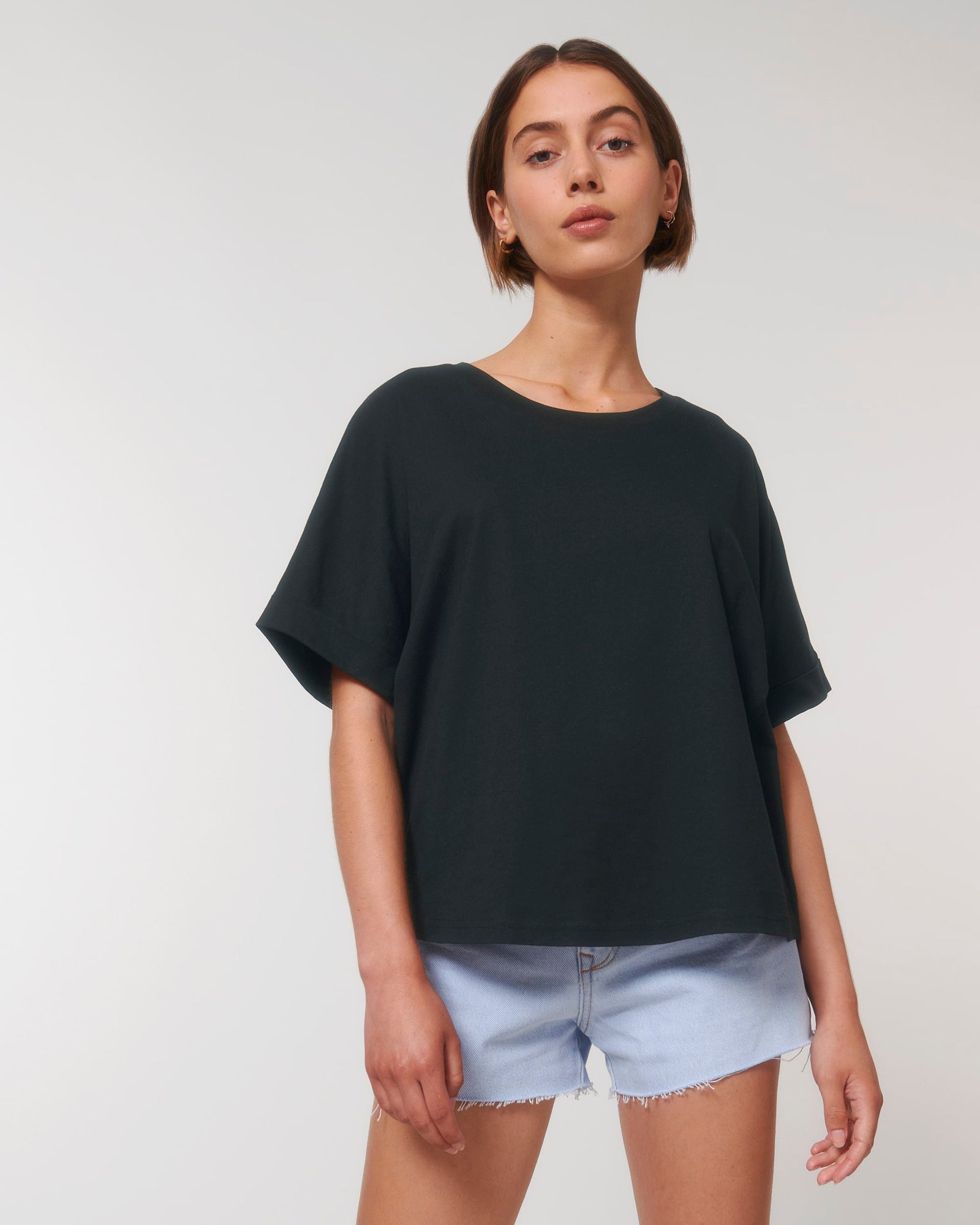 The Womens' Rolled Sleeve T-Shirt STELLA COLLIDER - Pilt 2