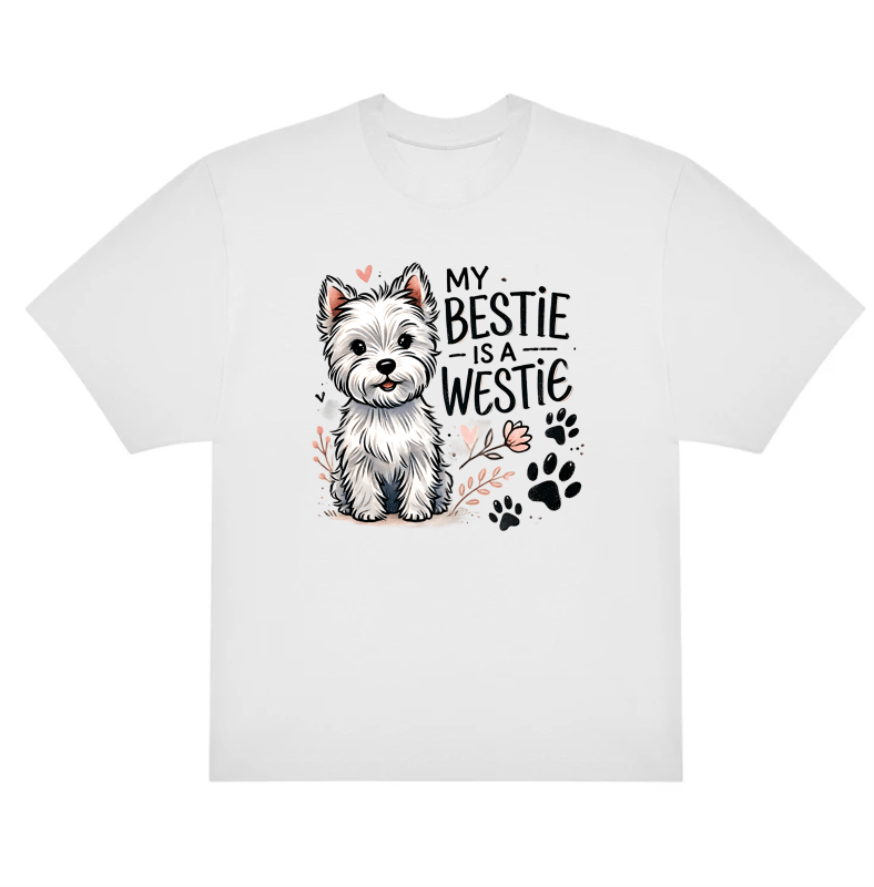 T-särk "My bestie is a Westie" - Pilt 2